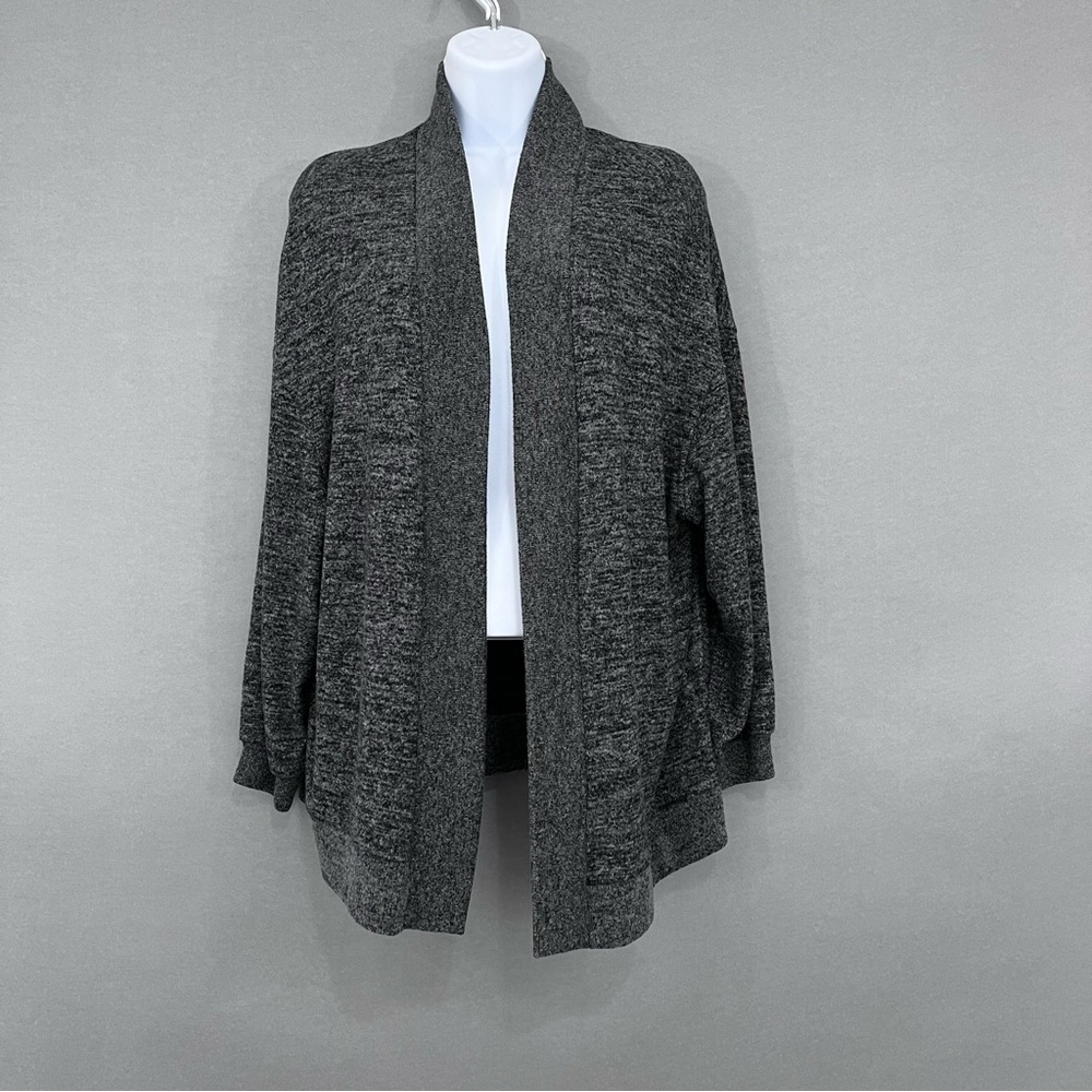 H&M Heather Gray Open Dolman Sleeve Open Cardigan Sweater